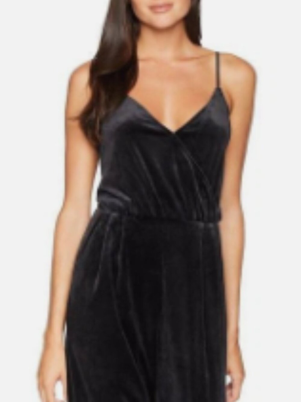 Juicy Couture Black Label Surplice Capri Jumpsuit | Black | Size Small